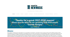 Desktop Screenshot of networkfornewmusic.org